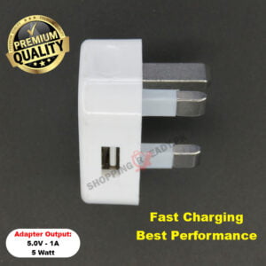 Premium Quality Apple Iphone Usb (Adapter) 3 Pin / 5 Watt – White