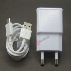 Premium Quality Samsung 100% Fast Charger USB Type C / 2 Pin / 15 Watt – White