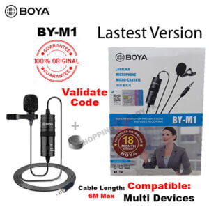 100% Original Boya BY M1 Microphone – Compatible Multi...